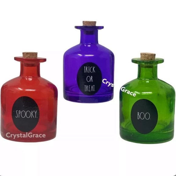 Rae Dunn Other - RAE DUNN Halloween Glass Potion Bottle Decor Witch Hocus Magic Decoration Accent